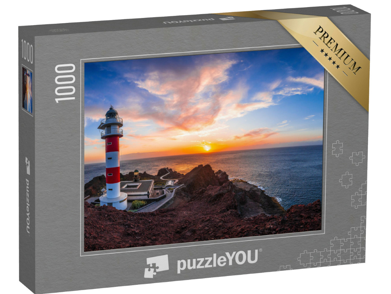 puzzle 1000 dílků „Západ slunce u majáku Punta de Teno, Tenerife“
