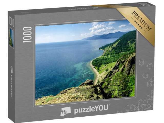 puzzle 1000 dílků „Pohled na krásné jezero Bajkal, Rusko“