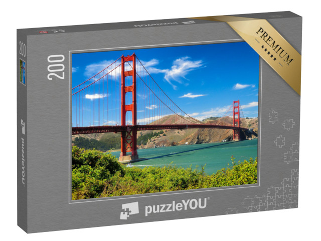puzzle 200 dílků „Světoznámý most Golden Gate, San Francisco“
