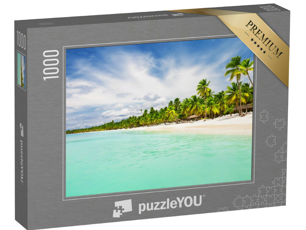 puzzle 1000 dílků „Bílá písečná pláž Punta Cana, Dominikánská republika“