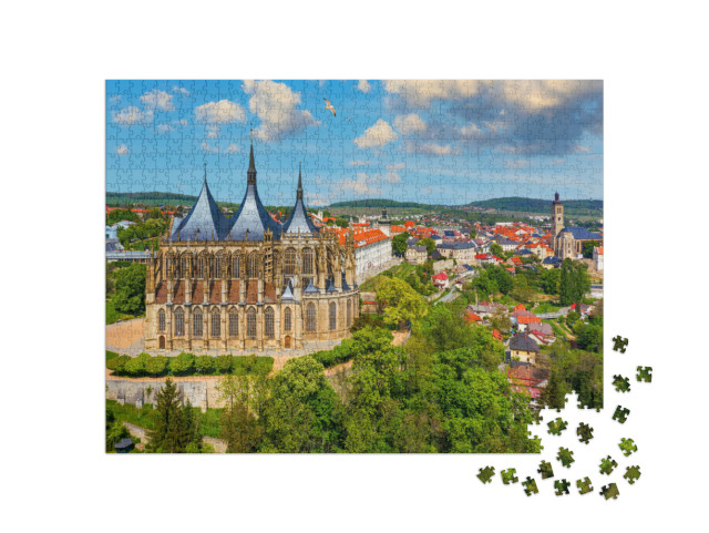 puzzle 1000 dílků „Chrám sv. Barbory, Kutná hora, Česká republika“