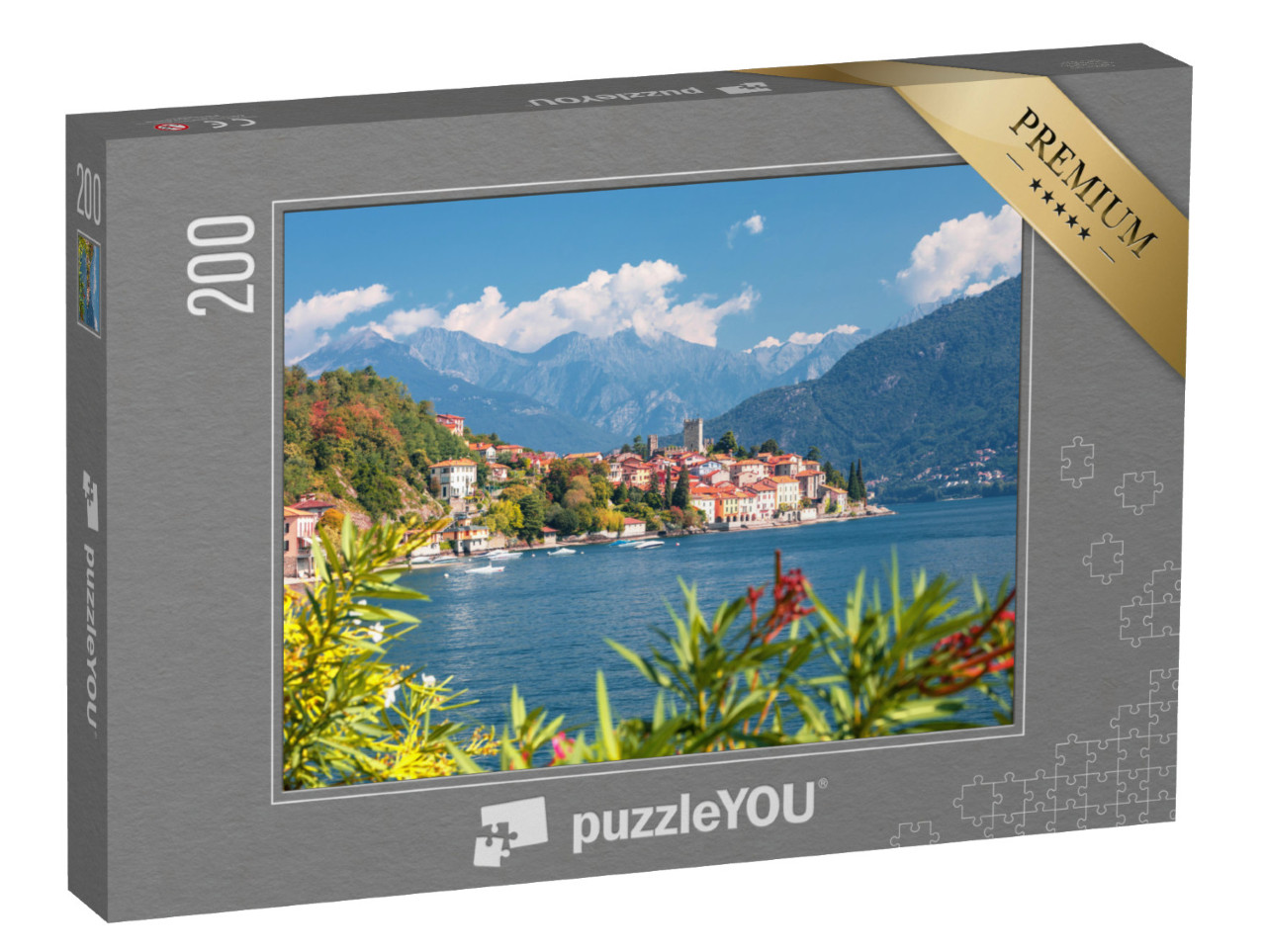 puzzle 200 dílků „Malcesine u jezera Garda, Itálie“