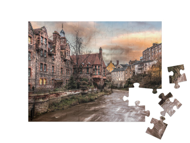 puzzle 48 dílků „Vesnice Dean v Edinburghu, Skotsko“