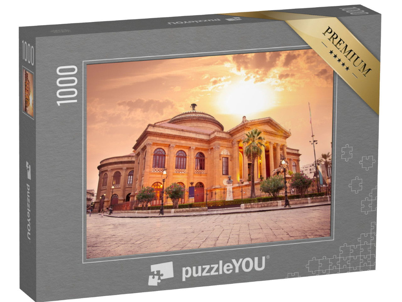 puzzle 1000 dílků „Teatro Massimo, operní dům v Palermu na Sicílii“