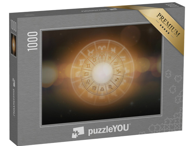 puzzle 1000 dílků „Horoskop, astrologie, znamení zvěrokruhu“