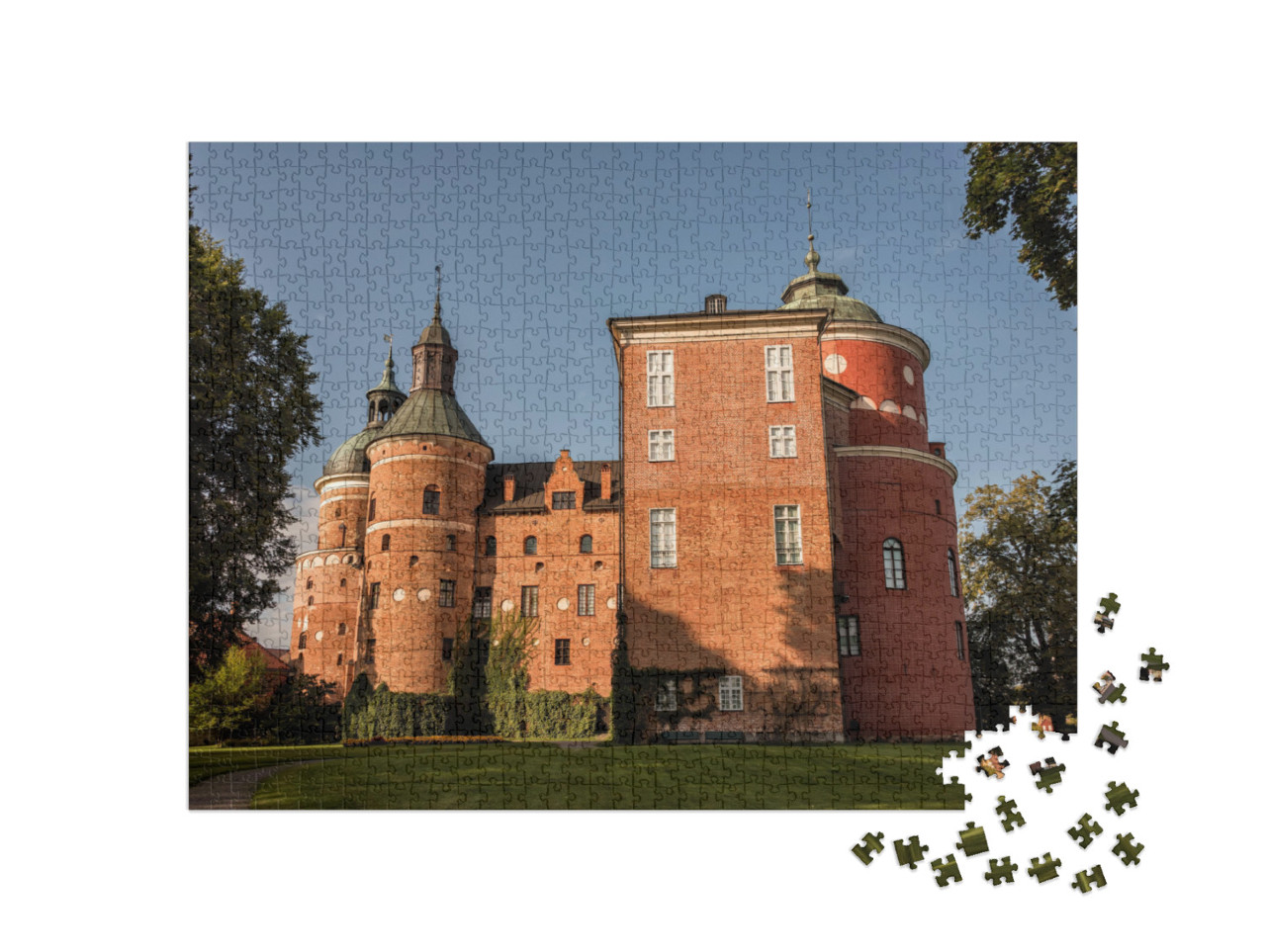 puzzle 1000 dílků „Hrad Gripsholm Švédsko“