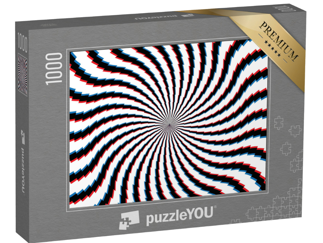 puzzle 1000 dílků „Abstraktní hypnotické pozadí“
