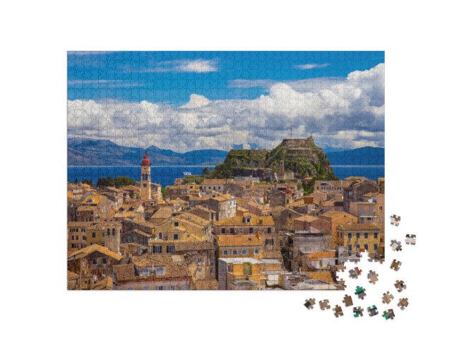puzzle 1000 dílků „Pohled na staré město Korfu, Řecko“