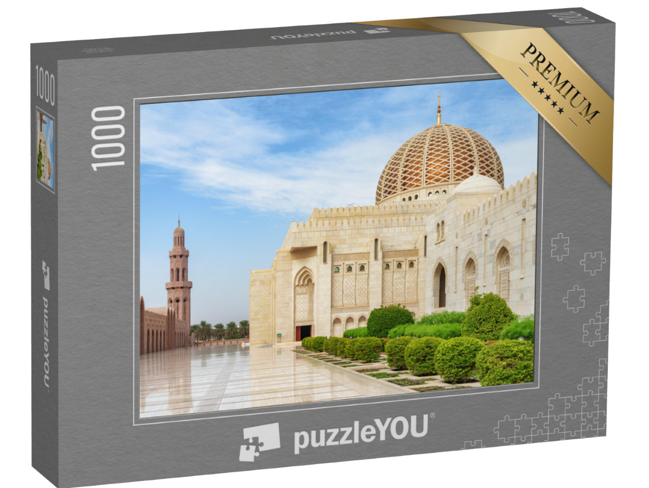puzzle 1000 dílků „Nádvoří Velké mešity sultána Kábúse v ománském Maskatu“