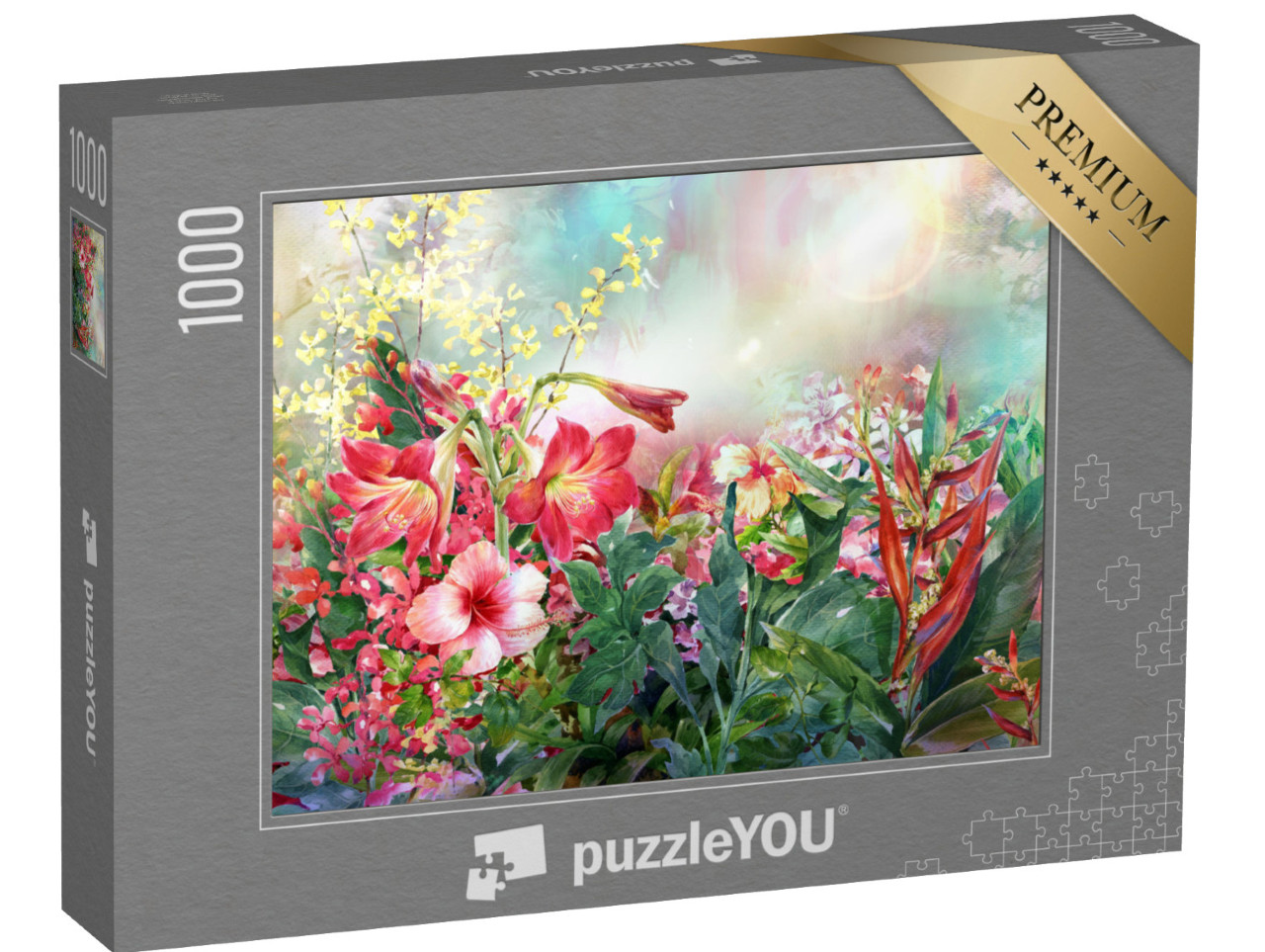 puzzle 1000 dílků „Kytice barevných květin“