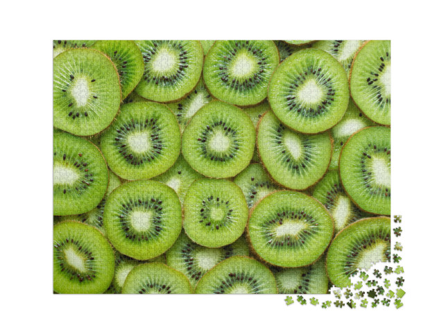 puzzle 2000 dílků „Čerstvě nakrájené kiwi“
