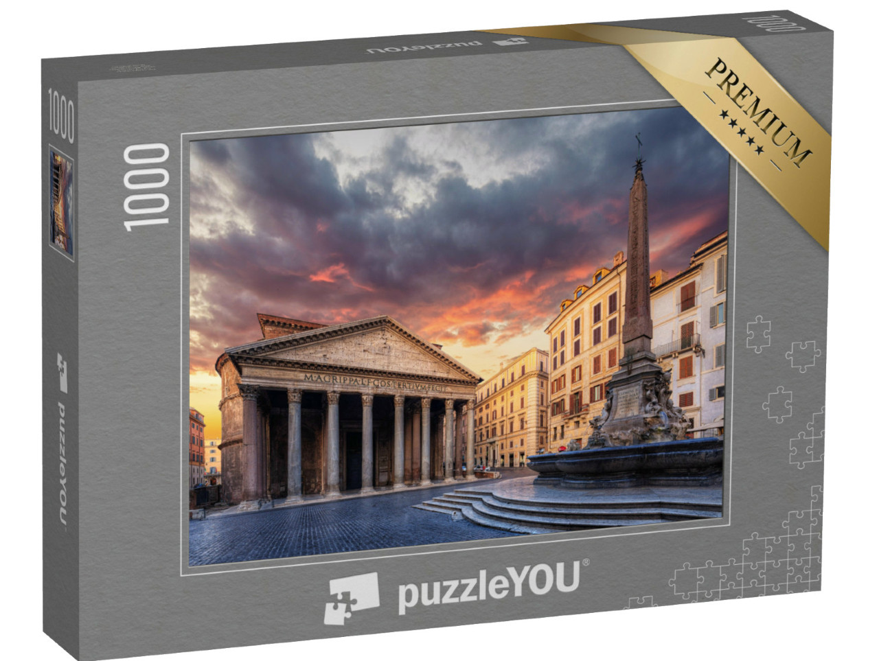 puzzle 1000 dílků „Ranní pohled na Pantheon“