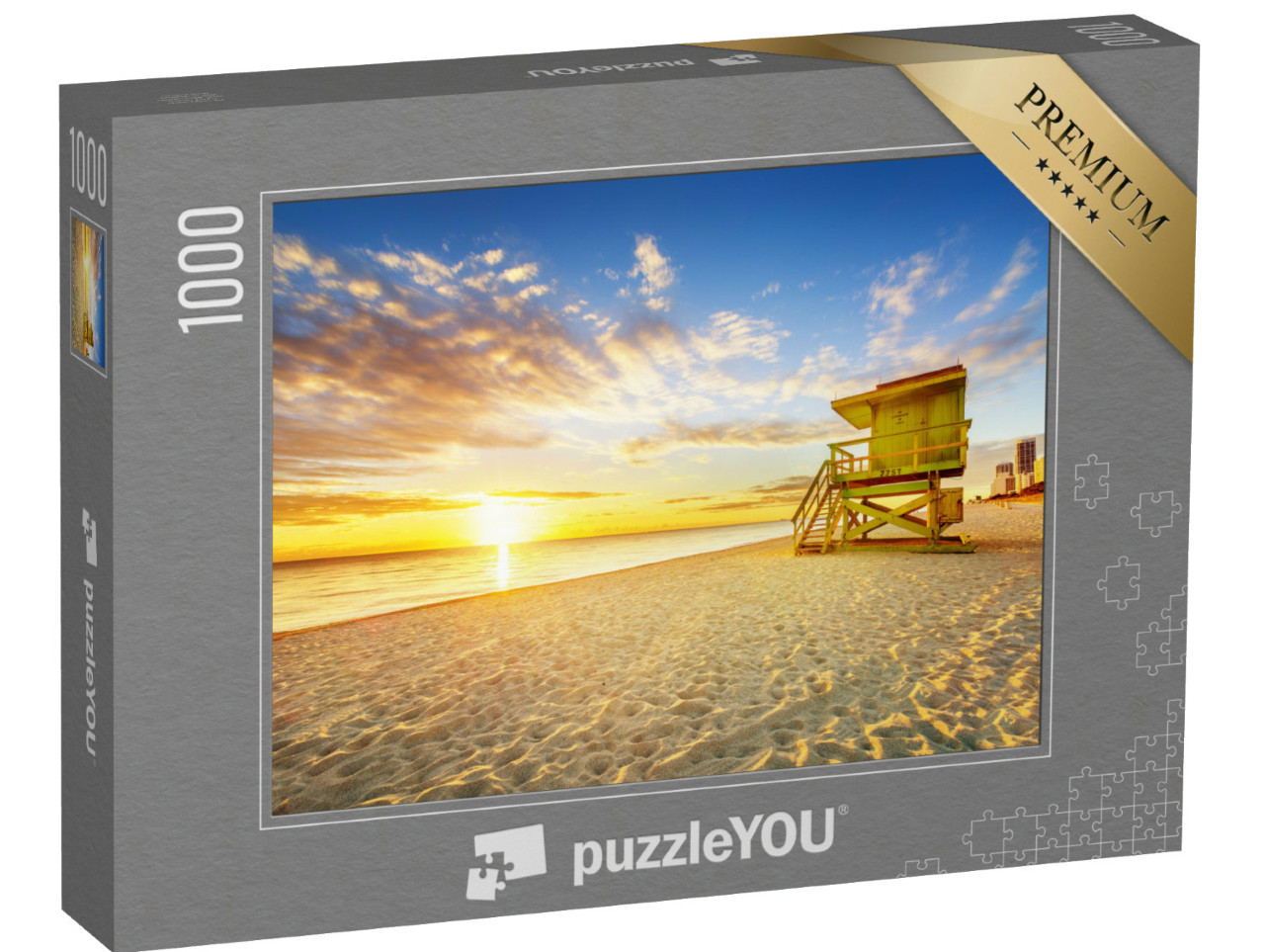 puzzle 1000 dílků „Východ slunce na South Beach, Miami, Florida“