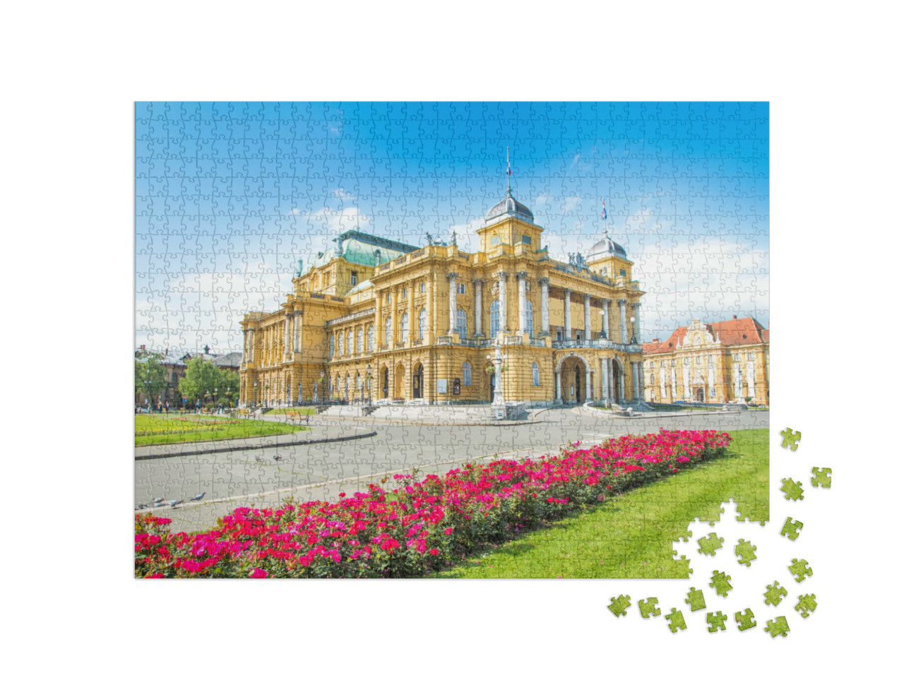 puzzle 1000 dílků „Chorvatské národní divadlo v Záhřebu“
