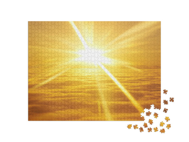 puzzle 1000 dílků „Východ slunce nad mraky“
