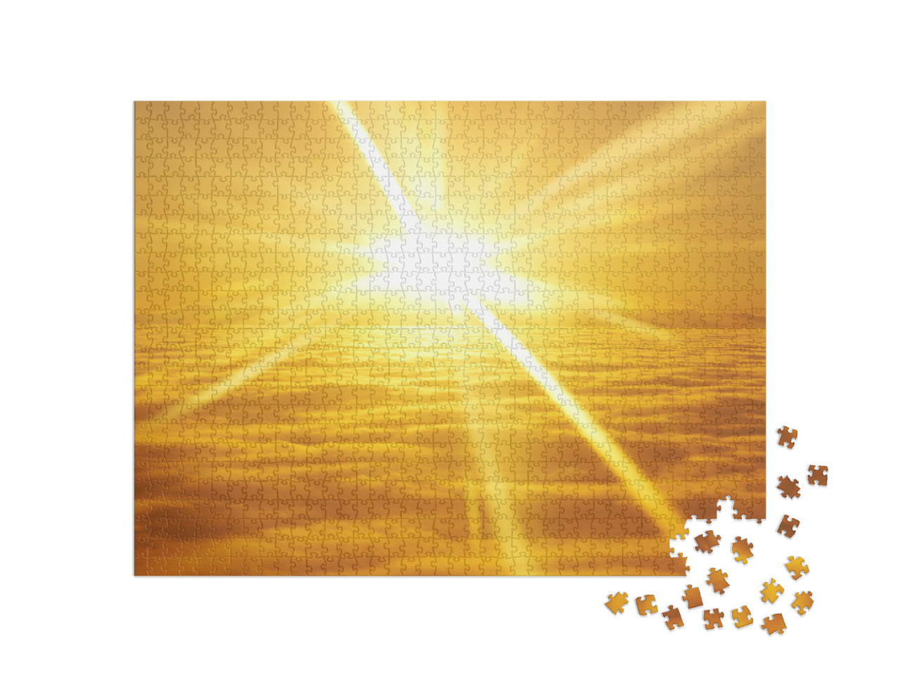 puzzle 1000 dílků „Východ slunce nad mraky“
