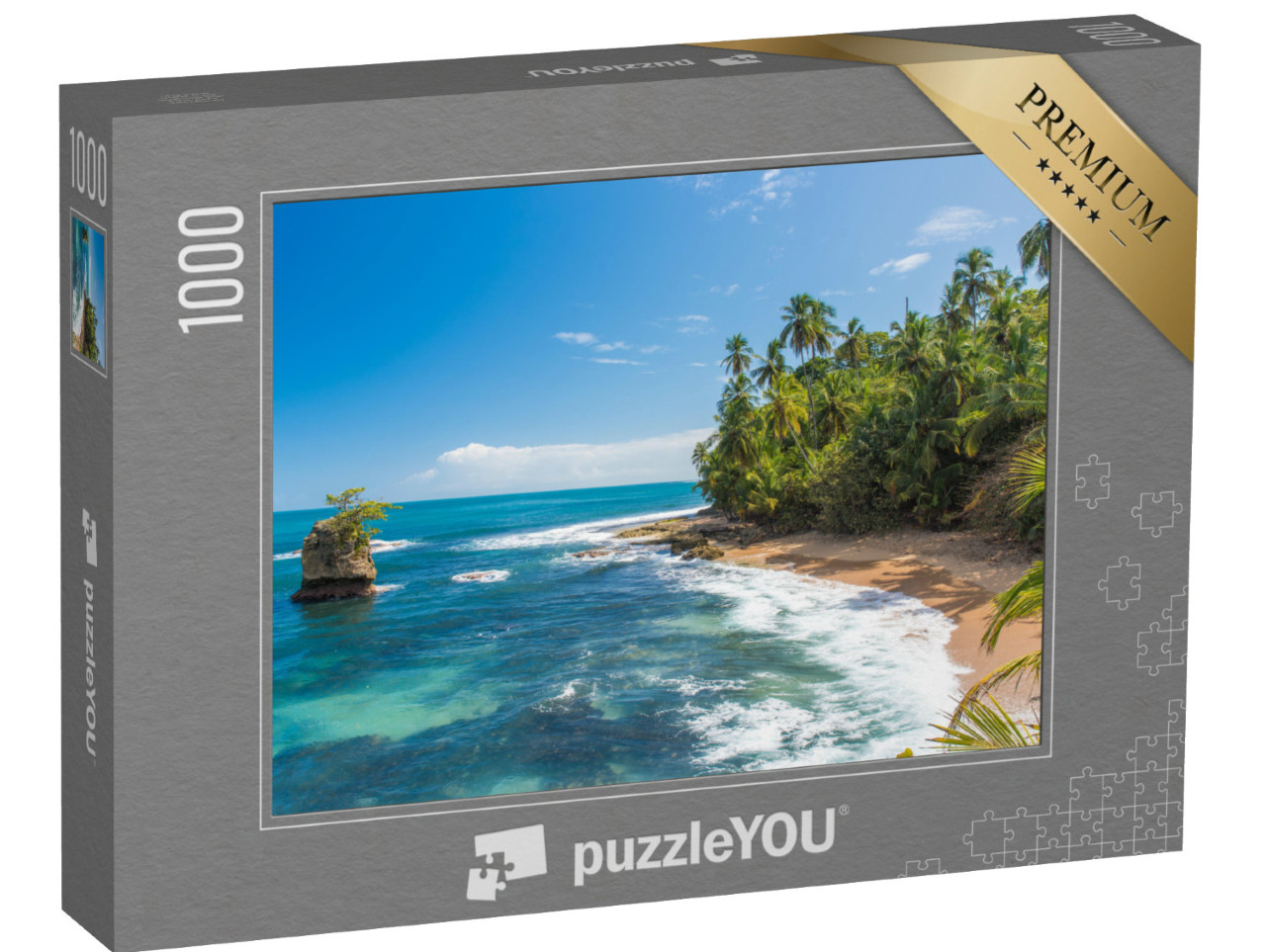 puzzle 1000 dílků „Karibská pláž Manzanillo u Puerto Viejo, Kostarika“