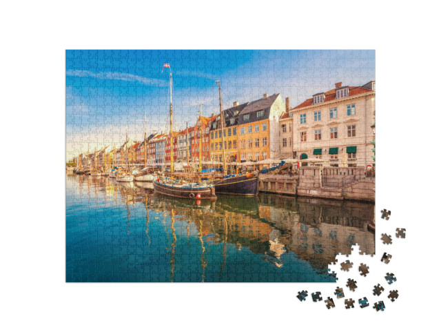 puzzle 1000 dílků „Nyhavn v Kodani, Dánsko“
