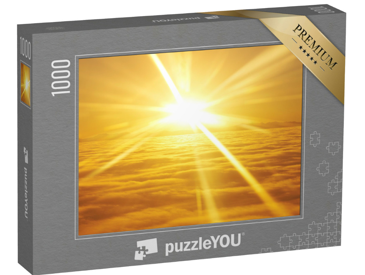 puzzle 1000 dílků „Východ slunce nad mraky“