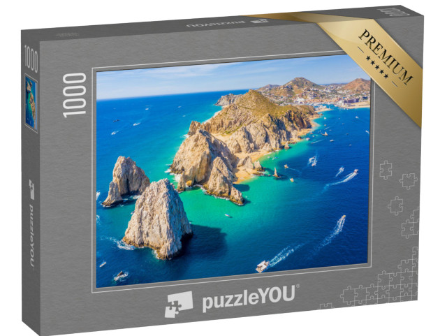 puzzle 1000 dílků „Letecký pohled na Lands End a oblouk v Cabo San Lucas, Mexiko“