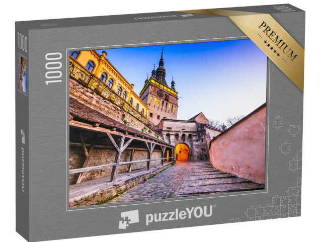 puzzle 1000 dílků „Sighisoara, Rumunsko: Sighara: středověké pevnostní město“