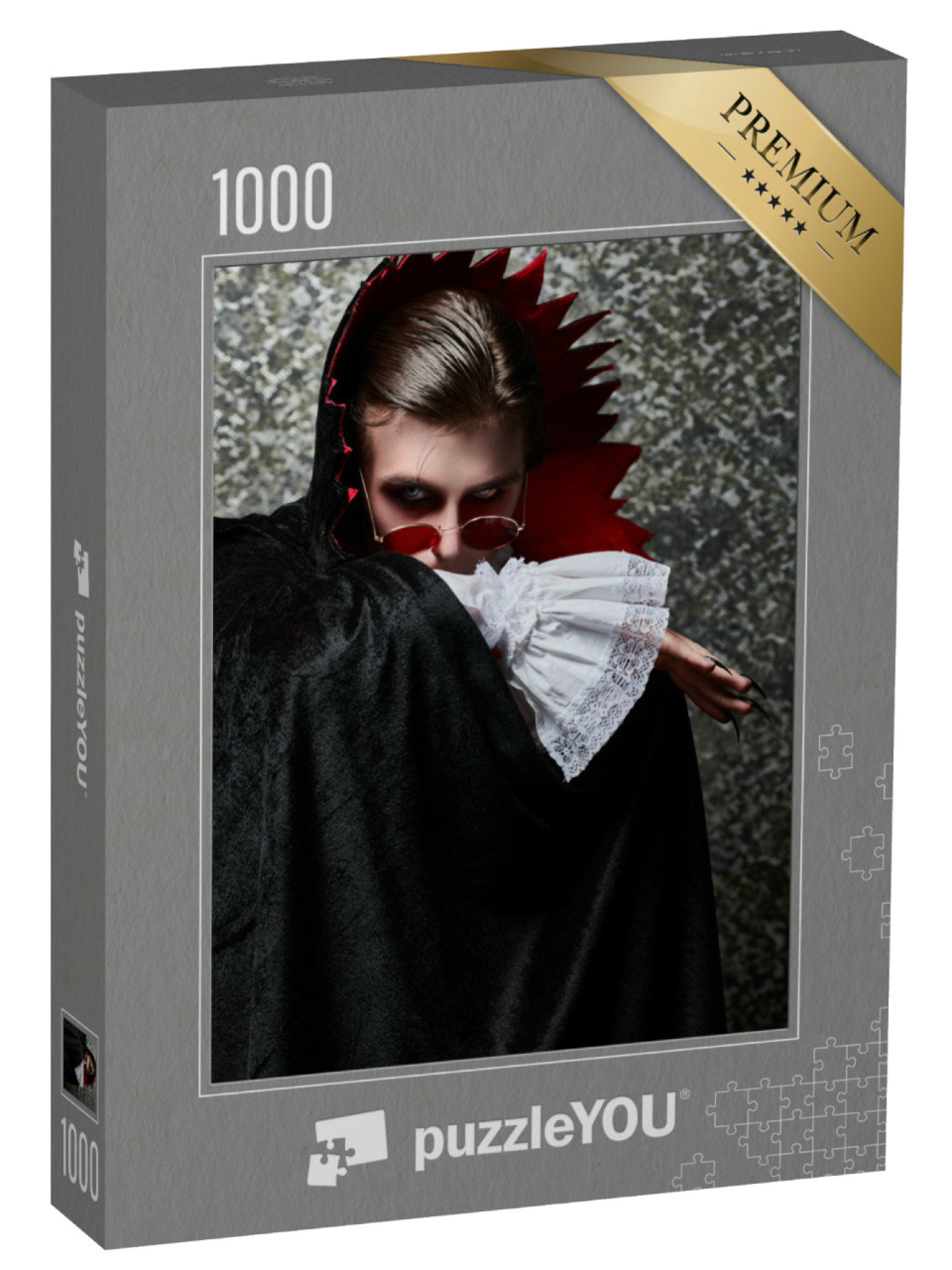 puzzle 1000 dílků „Portrét upírského aristokrata 19. století“