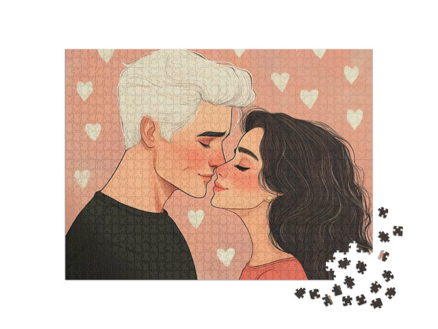 puzzle 1000 dílků „Valentýnský zázrak“