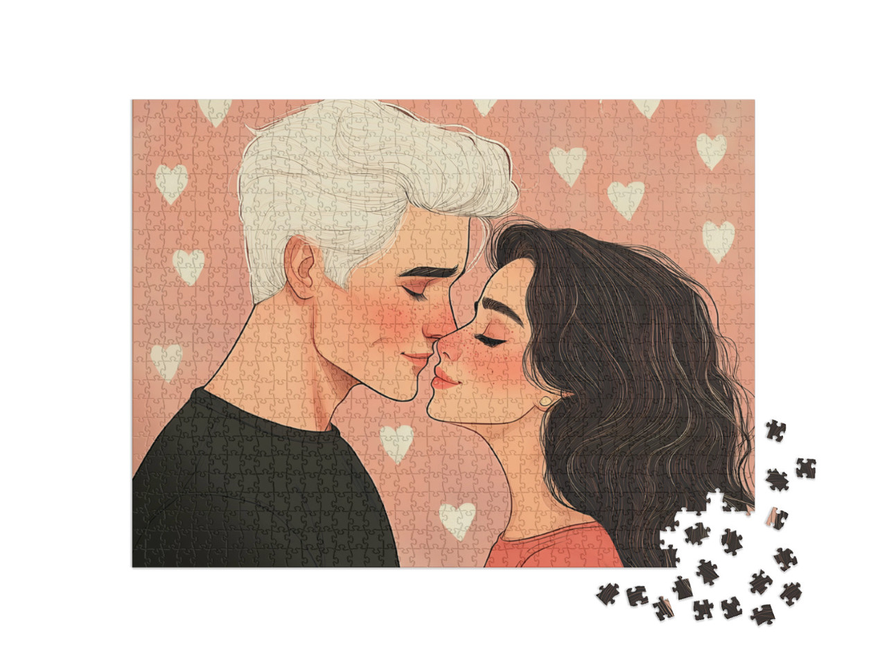 puzzle 1000 dílků „Valentýnský zázrak“