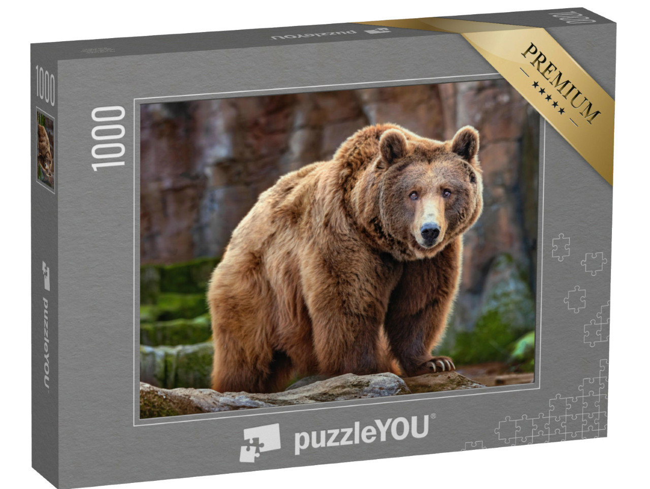 puzzle 1000 dílků „Velký hnědý medvěd“