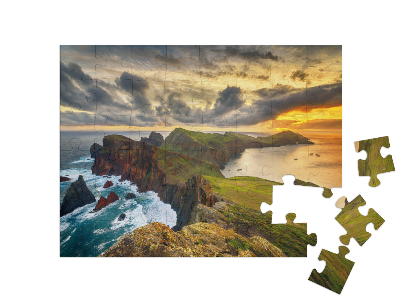 puzzle 48 dílků „Krajina ostrova Madeira“