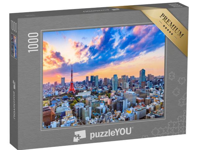 puzzle 1000 dílků „Západ slunce nad Tokiem, Japonsko“