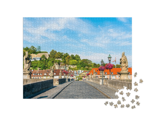 puzzle 1000 dílků „Starý hlavní most ve Würzburgu, Bavorsko“