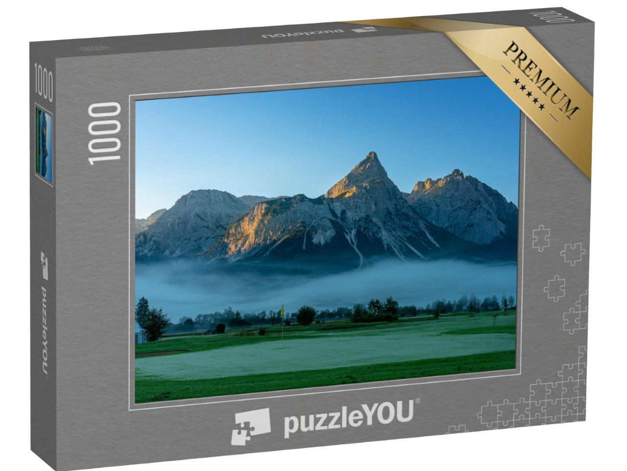 puzzle 1000 dílků „Golfové hřiště v pohoří Wetterstein“