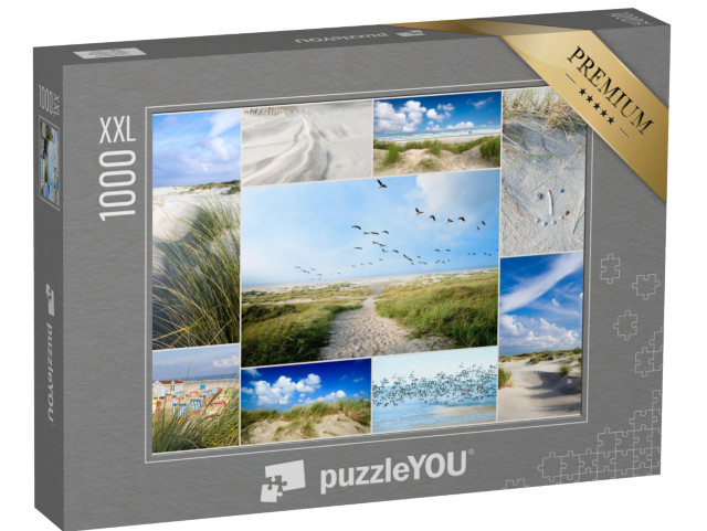 puzzle 1000 dílků XXL „Koláž dojmů z Langeoogu, Německo“