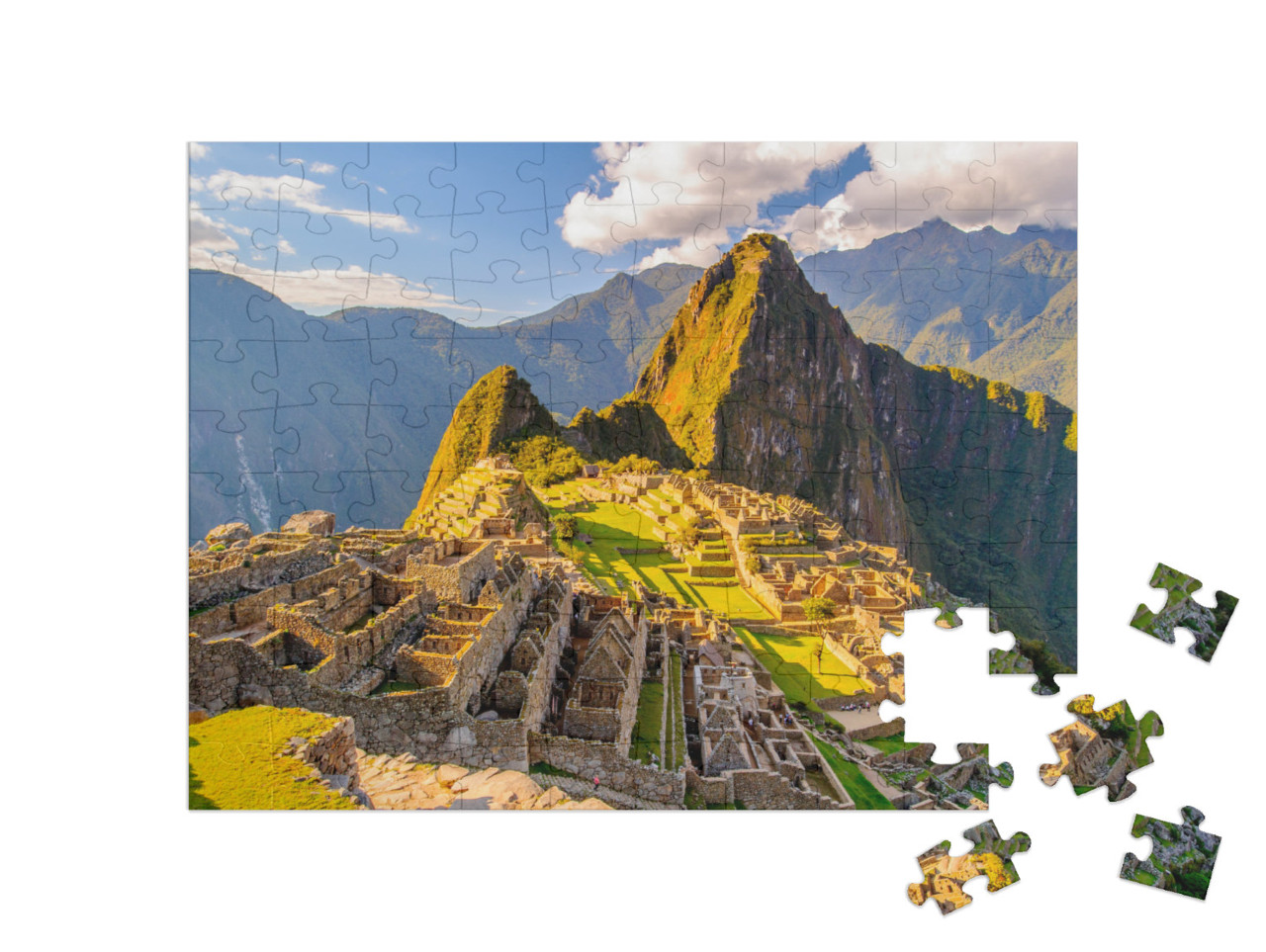 puzzle 100 dílků „Peru, Jižní Amerika: Machu Picchu, světové dědictví UNESCO“