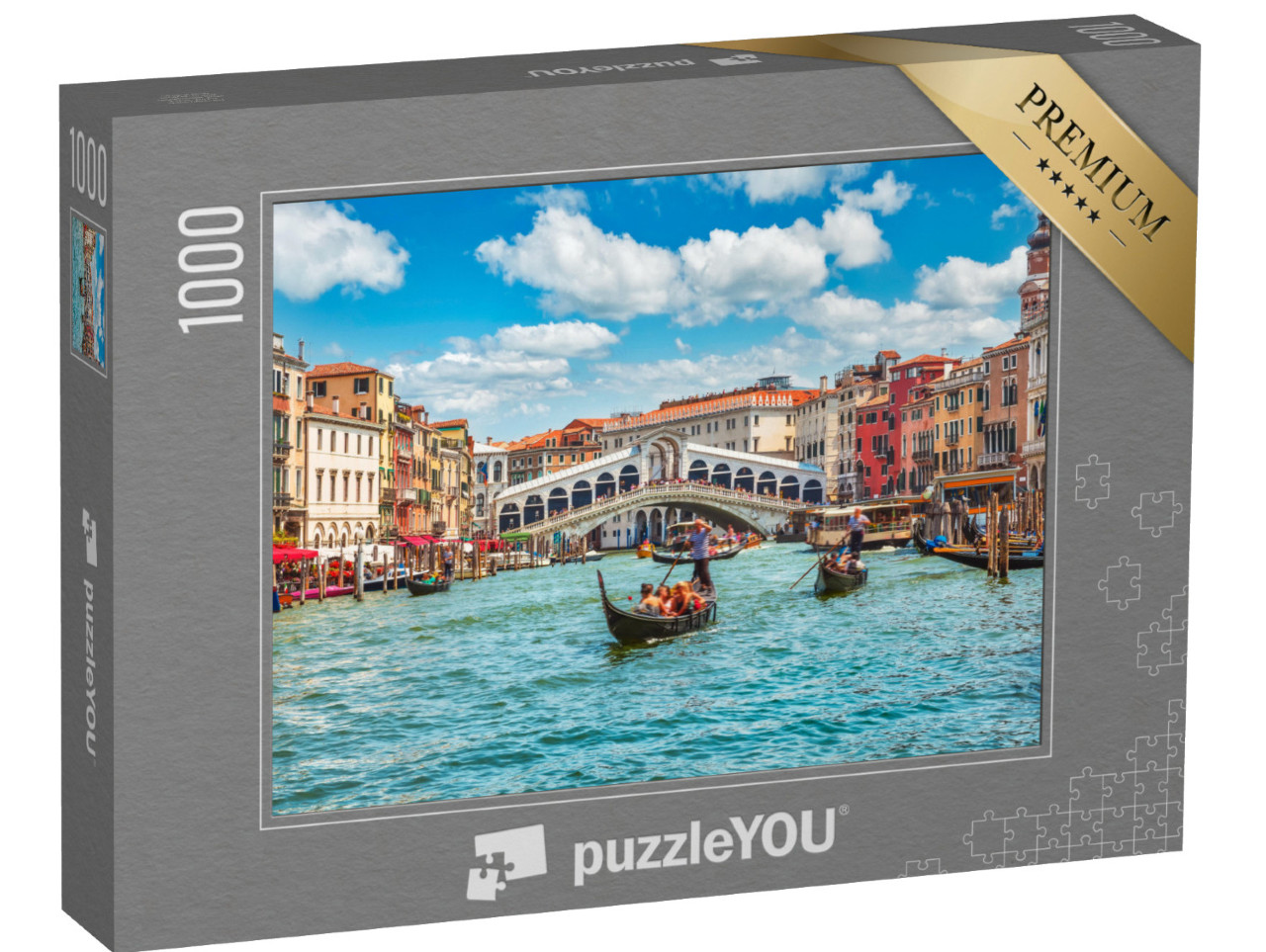 puzzle 1000 dílků „Most Rialto na Canal Grande v Benátkách, Itálie“