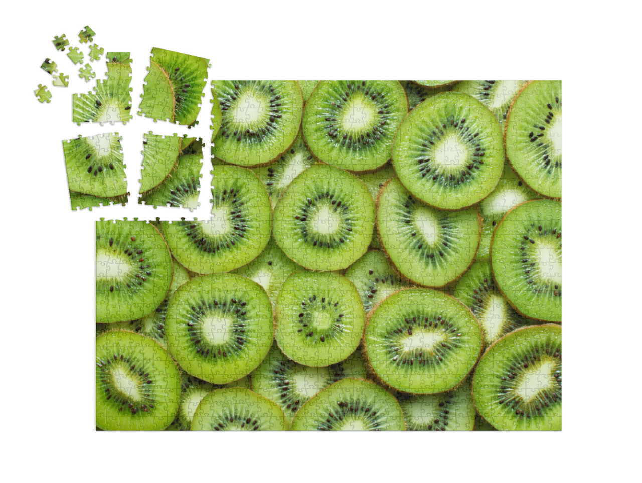 SMART SORTED® | Puzzle 1000 dílků „Čerstvě nakrájené kiwi“