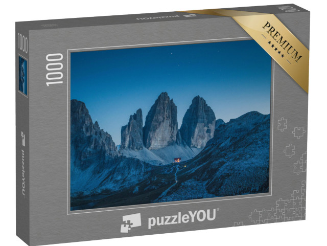 puzzle 1000 dílků „Krásný výhled na slavné Tři vrcholy, Jižní Tyrolsko, Itálie“