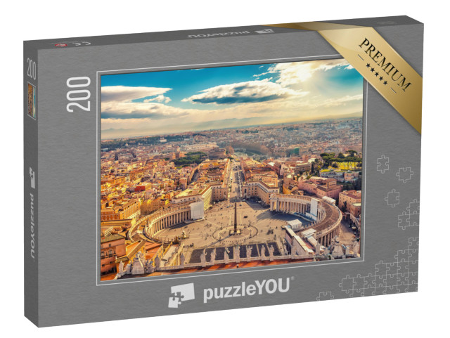 puzzle 200 dílků „Svatopetrské náměstí ve Vatikánu, Řím“