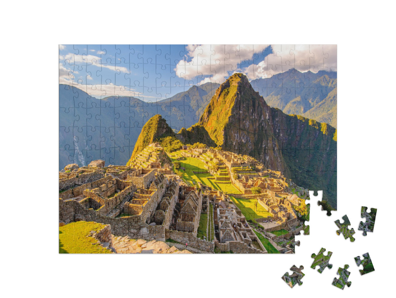 puzzle 200 dílků „Peru, Jižní Amerika: Machu Picchu, světové dědictví UNESCO“