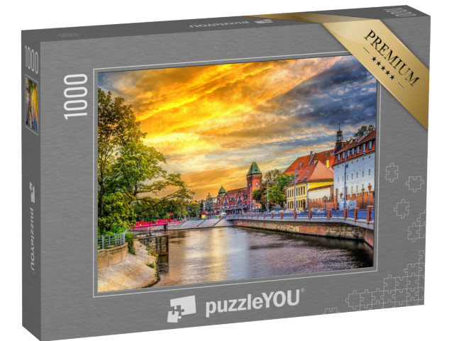 puzzle 1000 dílků „Město Wroclaw ve slunečném létě, Polsko“