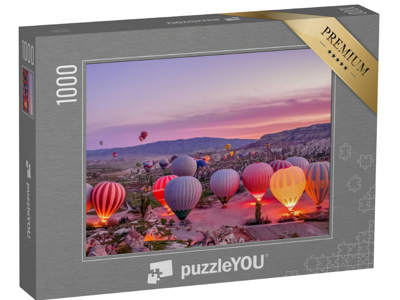 puzzle 1000 dílků „Horkovzdušné balóny v národním parku Goreme, Turecko“