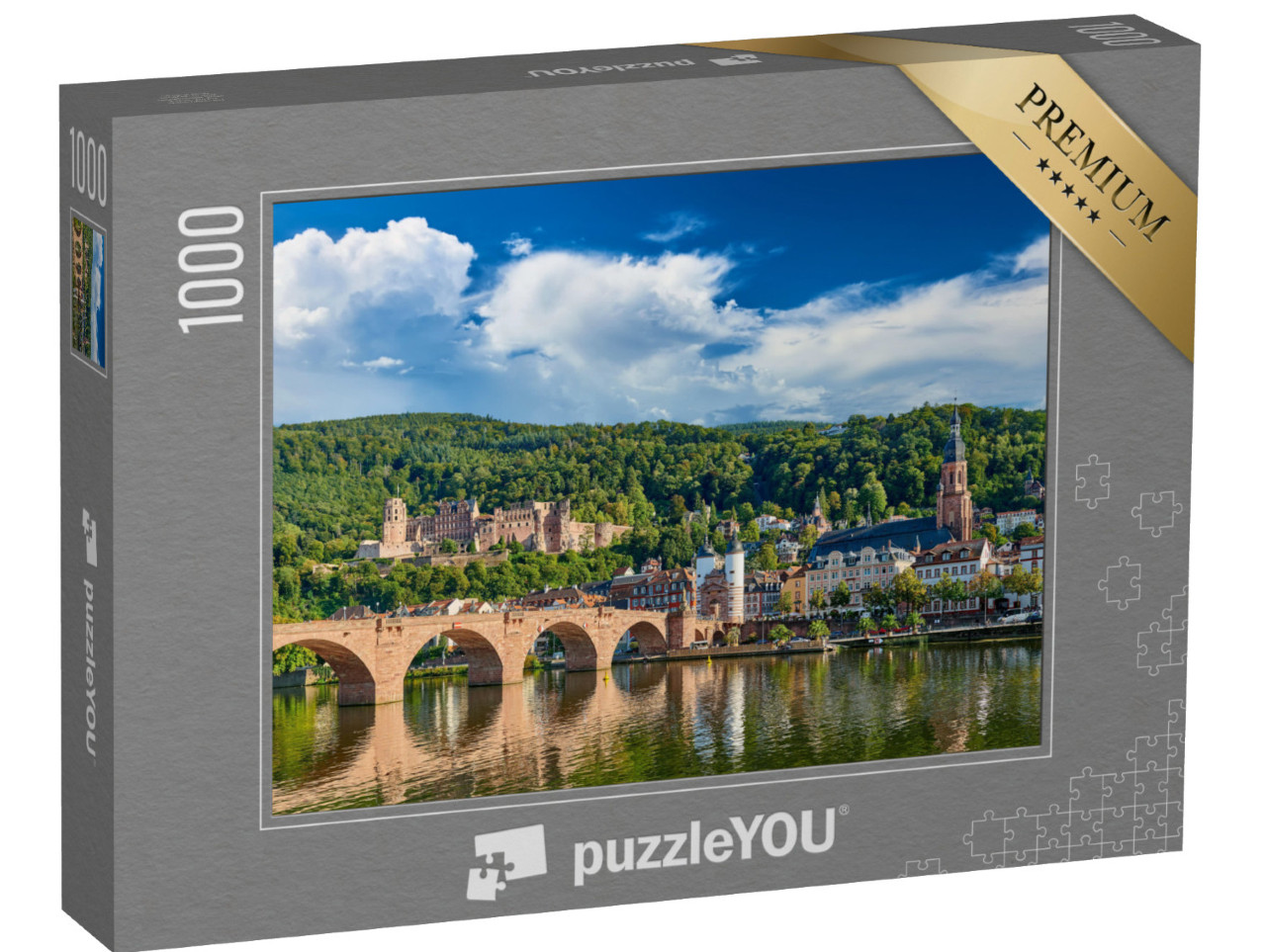 puzzle 1000 dílků „Heidelberg am Neckar v Bádensku-Württembersku, Německo“