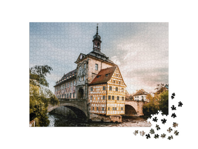 puzzle 1000 dílků „Stará radnice v Bambergu, Německo“
