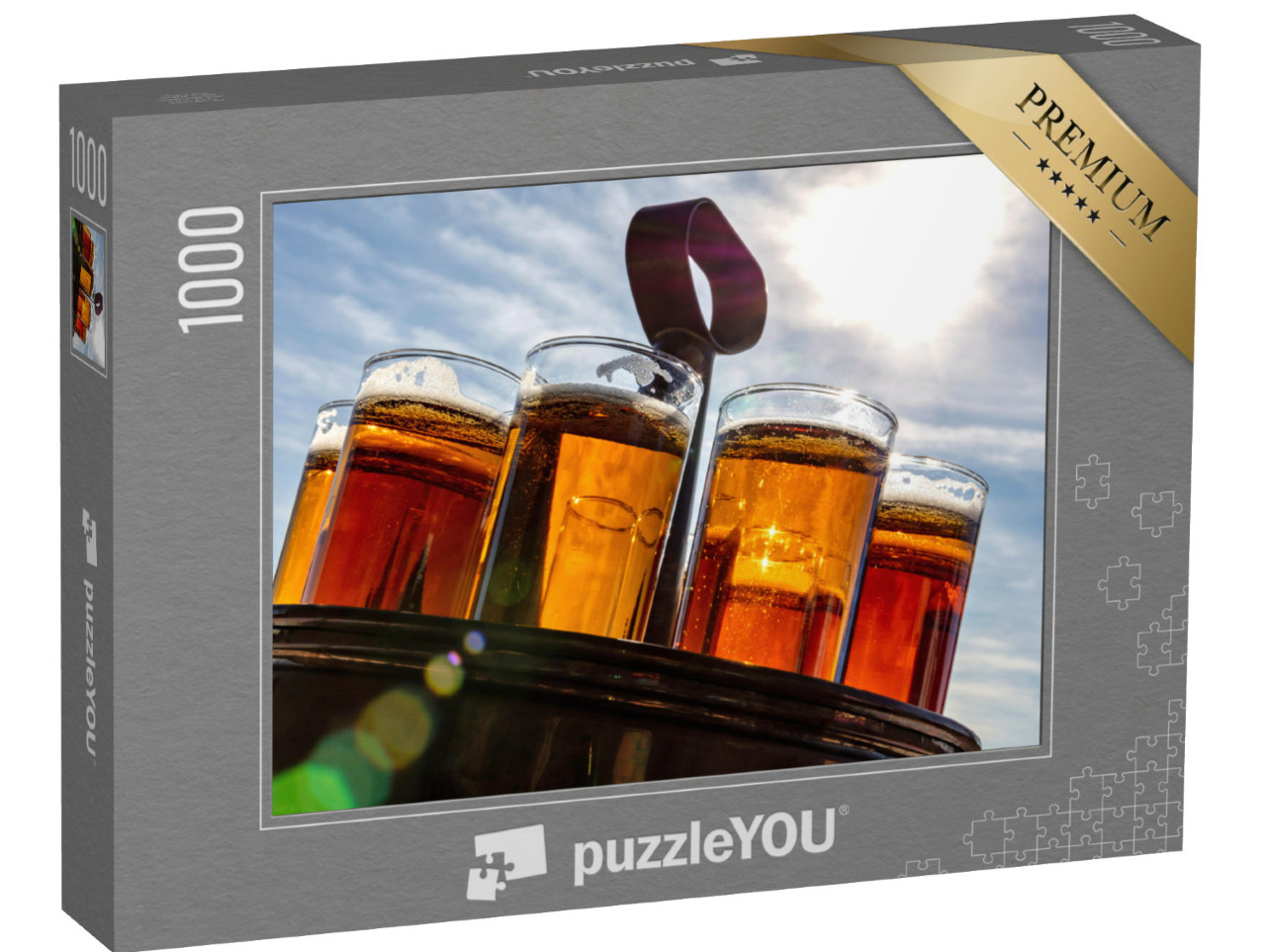 puzzle 1000 dílků „Koelsch - kolínské speciální pivo v typickém tácu...“