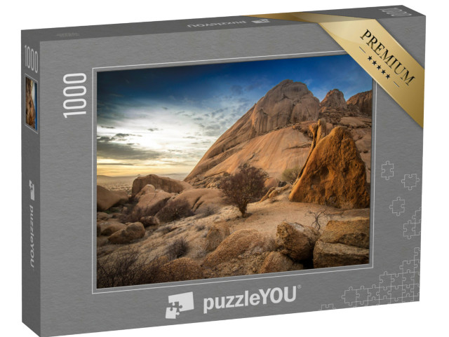 puzzle 1000 dílků „Západ slunce s mraky nad Spitzkoppe, Namibie“