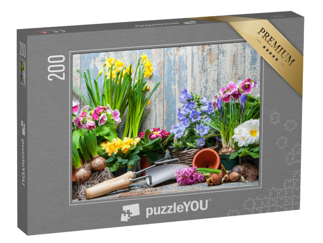puzzle 200 dílků „Jarní květiny“