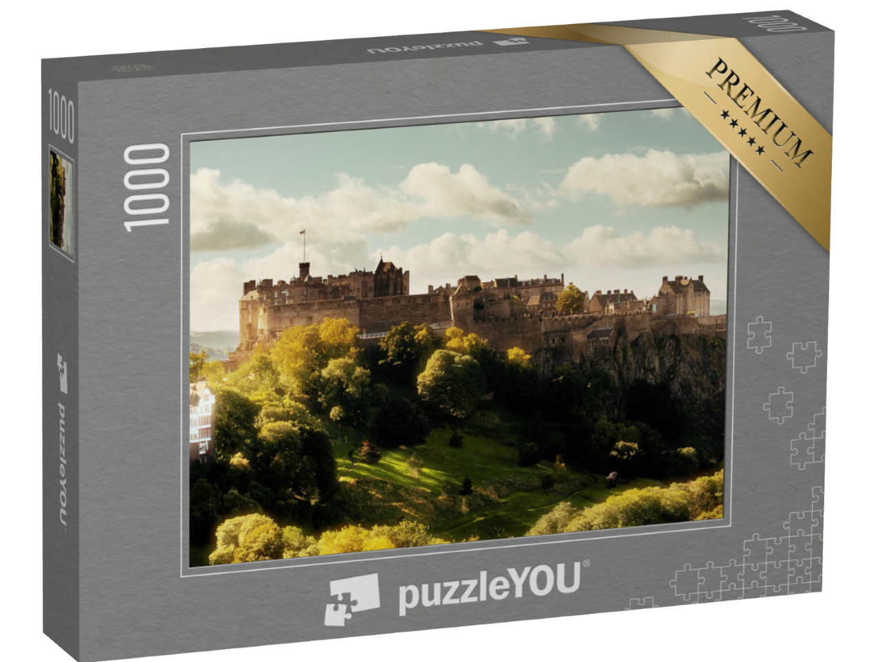 puzzle 1000 dílků „Majestátní Edinburský hrad, Skotsko“
