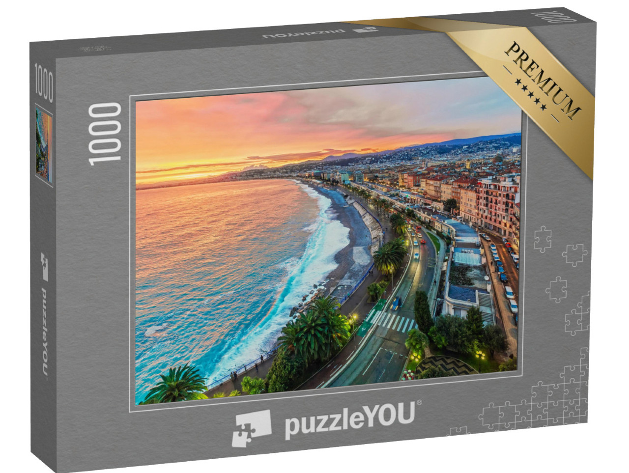 puzzle 1000 dílků „Krásný večer: atmosféra po západu slunce“