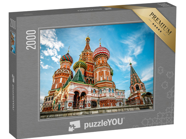 puzzle 2000 dílků „Chrám Vasila Blaženého na Rudém náměstí v Moskvě“